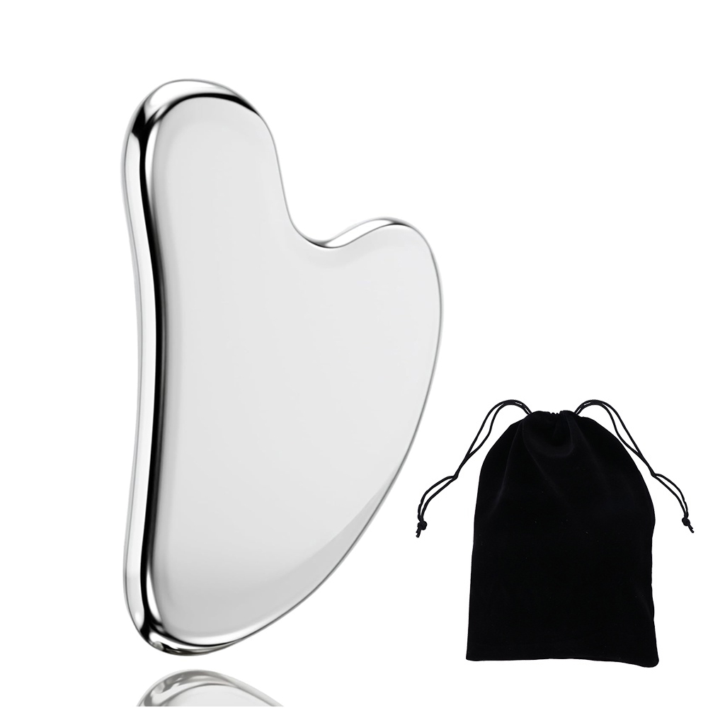 Jade Gua Sha Tool - 304 aço inoxidável gua sha ferramentas