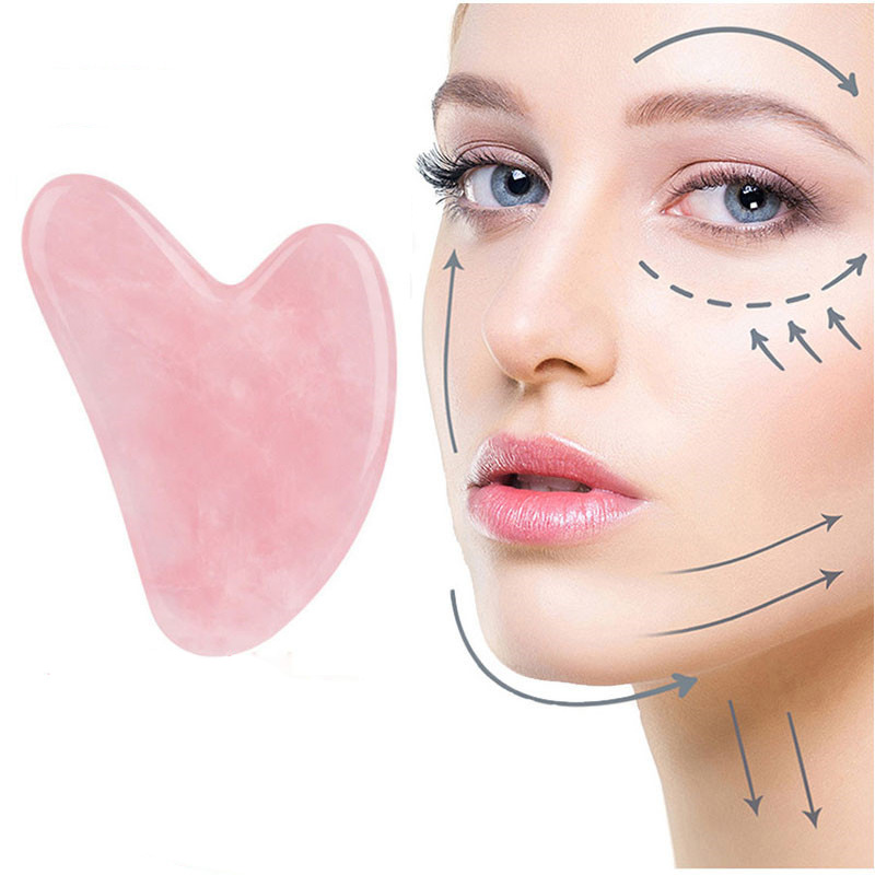Placa de Massagem Gua Sha Rosa - Jade Gua Sha Tool avaliação e preço