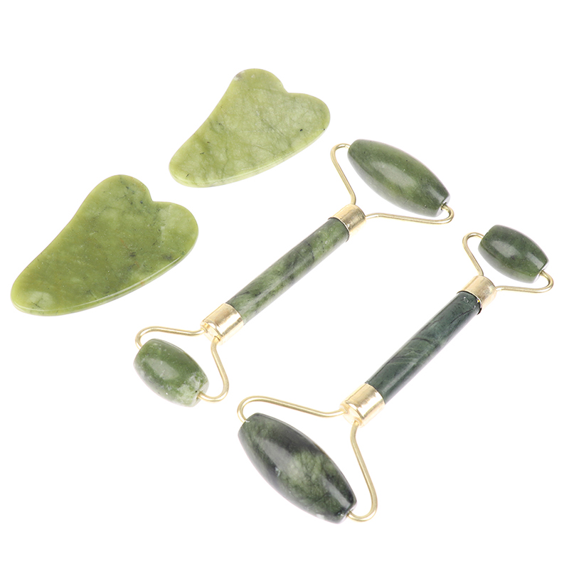 Conjunto de massageador facial - Jade Gua Sha Tool avaliação e preço