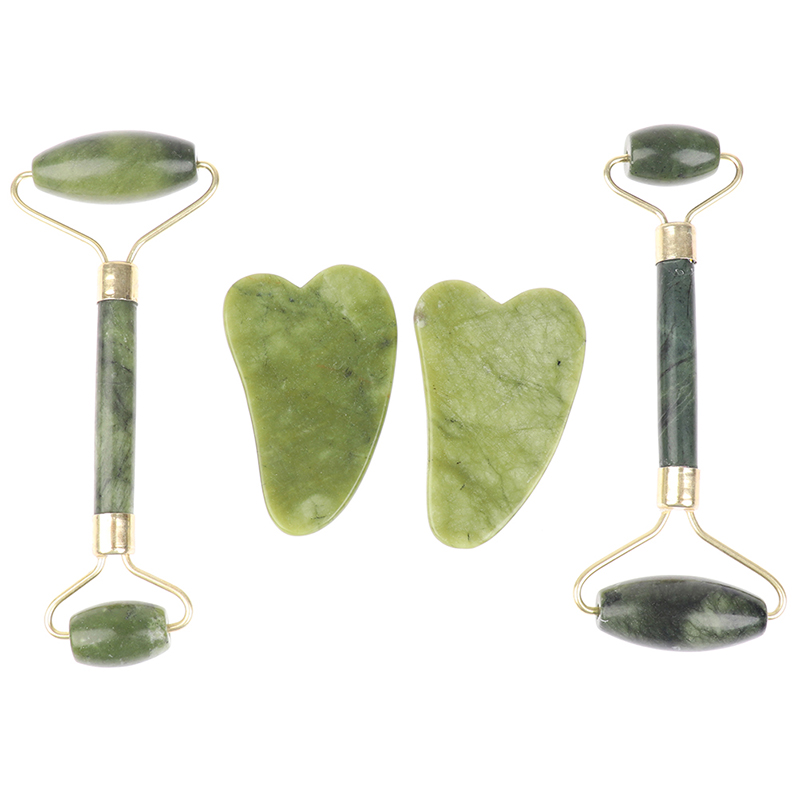 Conjunto de massageador facial - Jade Gua Sha Tool avaliação e preço